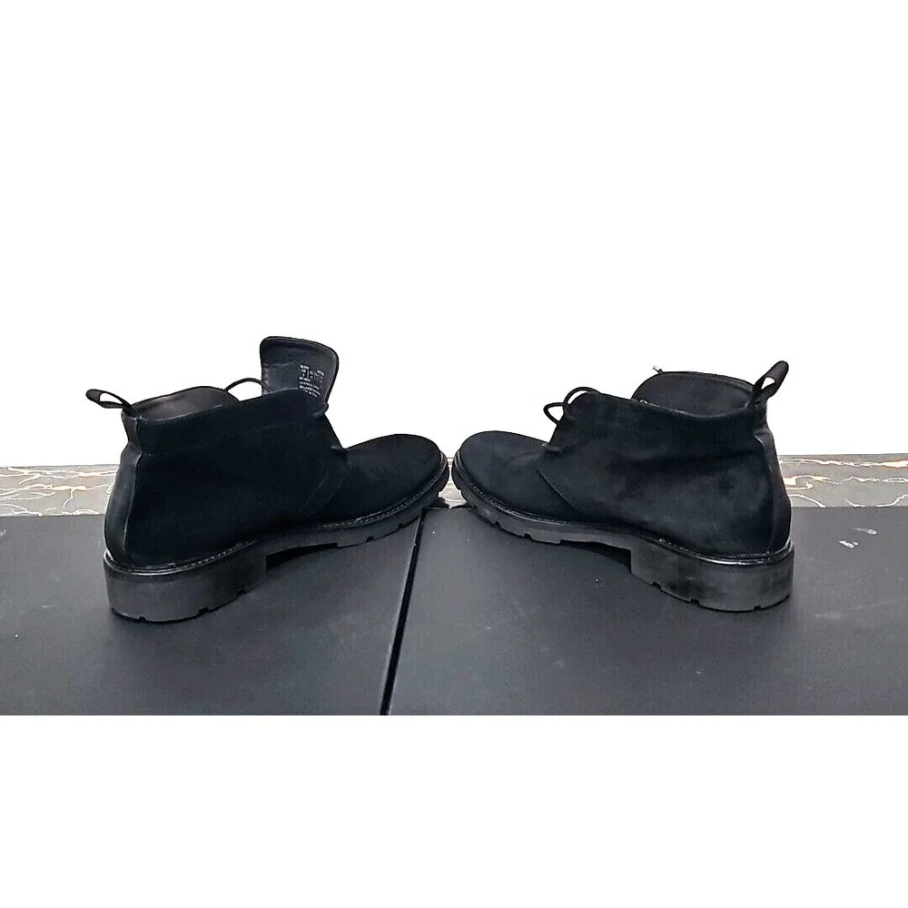Mens Size 9 Black Calvin Klein Ultan Calf Suede Leather‎ Chukka Boots 34F0500